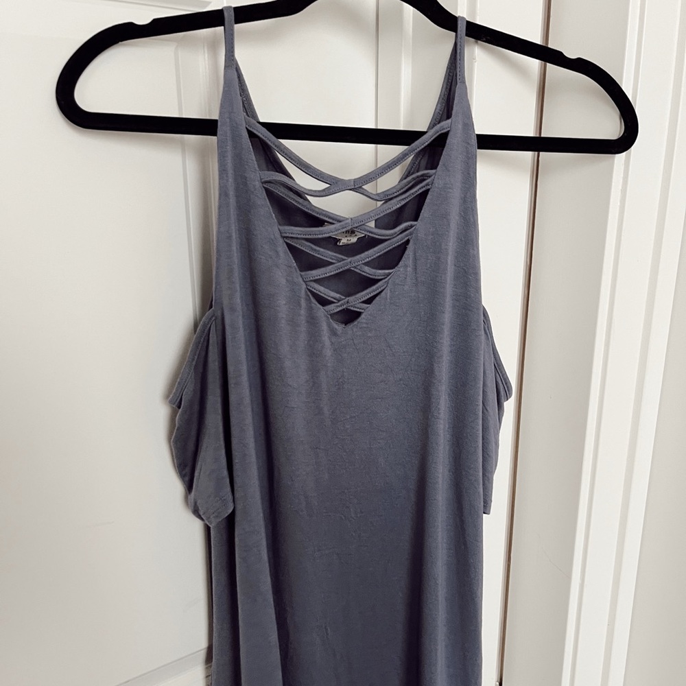 Purple Boutique Off the Shoulder Tank